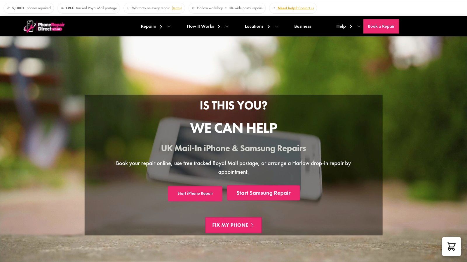 Screenshot from https://phonerepairdirect.co.uk
